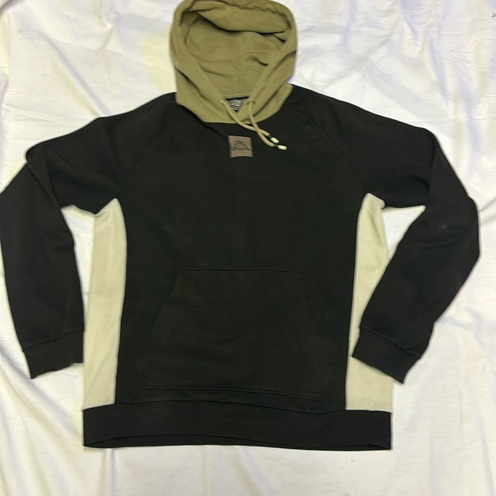 Vintage Kappa Men’s Tri-Colour Hoodie Size Large